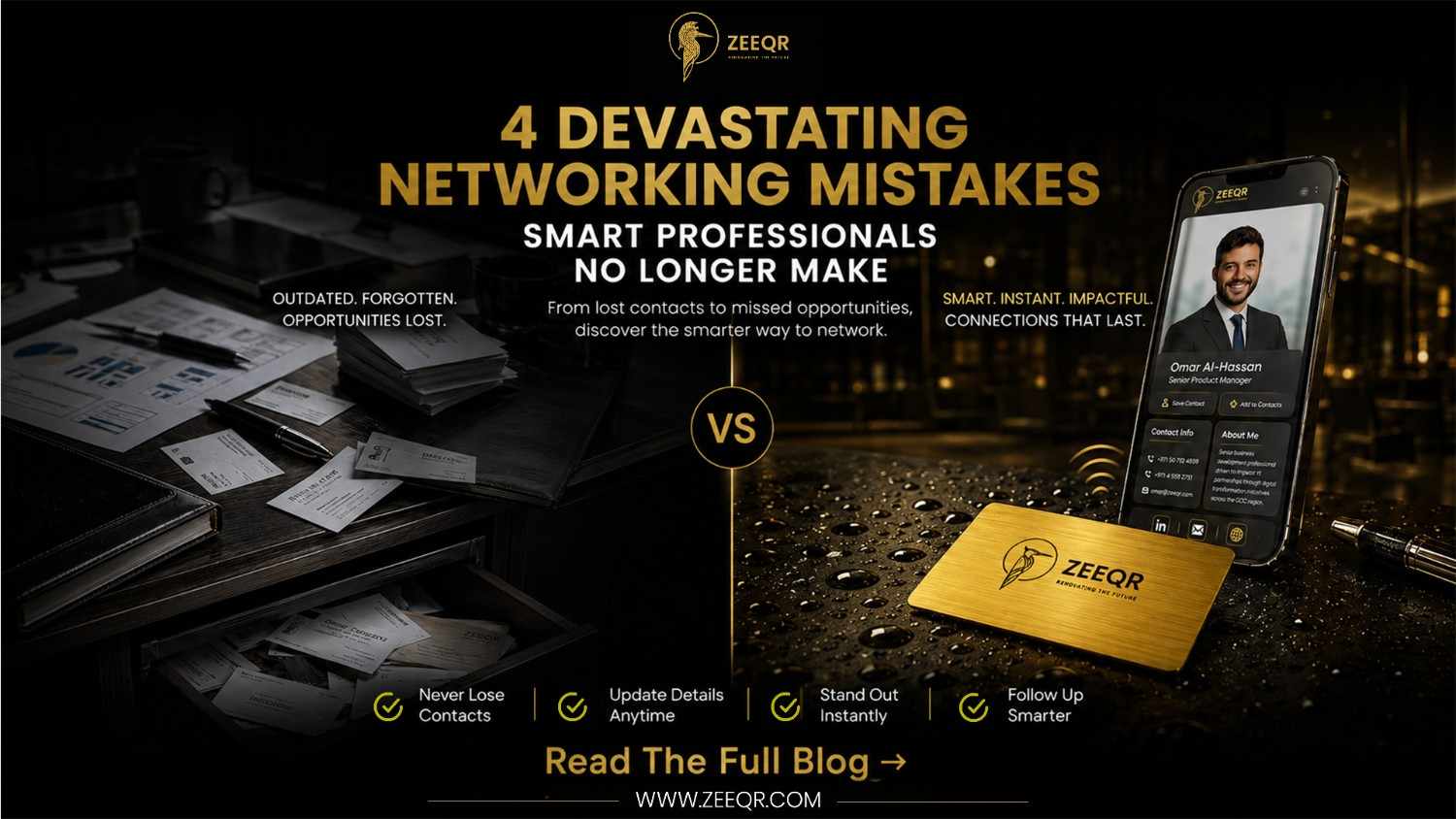 4 Networking Mistakes a Smart Business Card Fixes