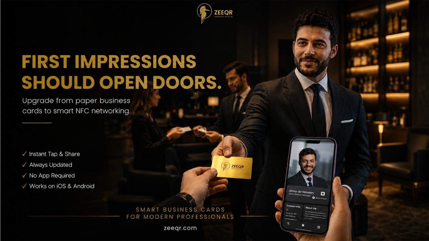 The Ultimate Upgrade: Transform Your First Impressions with ZEEQR NFC business card.